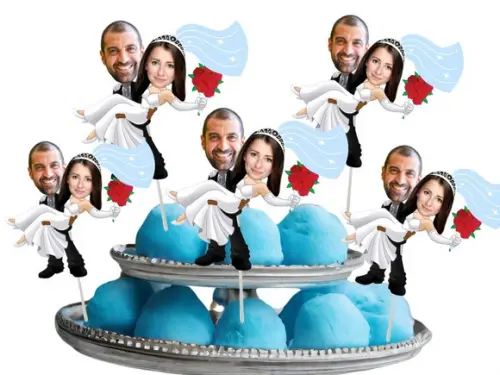 Toppers para Despedida de Solteira com Foto dos Noivos