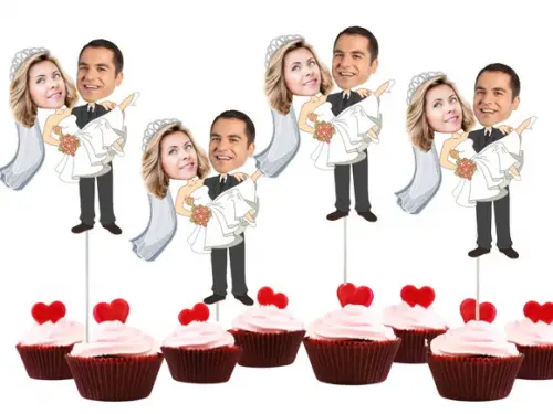 Toppers Tags para Despedida de Solteira com Fotos