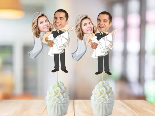 Toppers Tags para Despedida de Solteira com Fotos