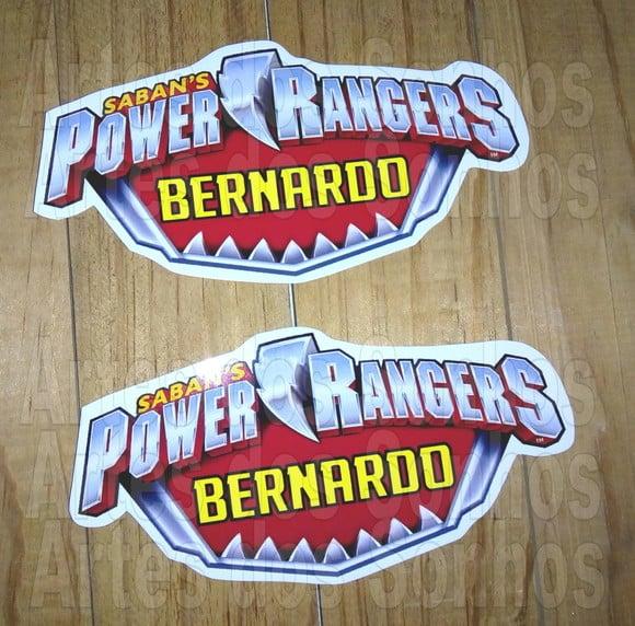 Aplique de 10 cm com Nome - Power Rangers Dino Charge