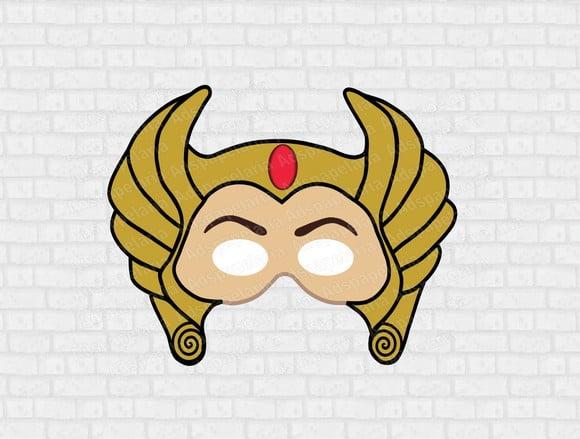 Mascara de Papel - She-ra