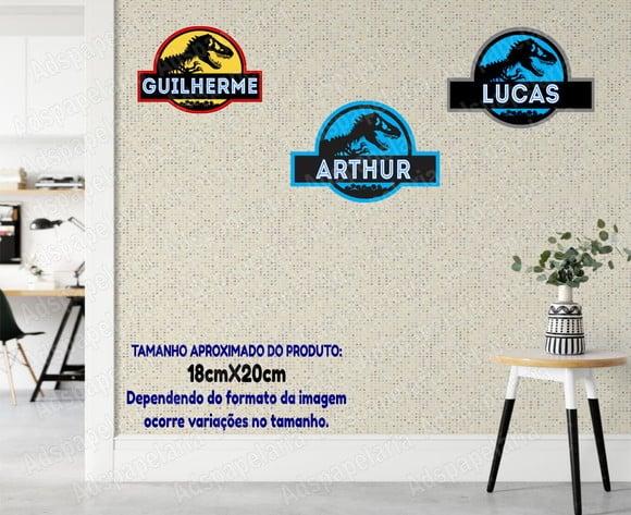 Placas Decorativas - Dinossauros com Nomes