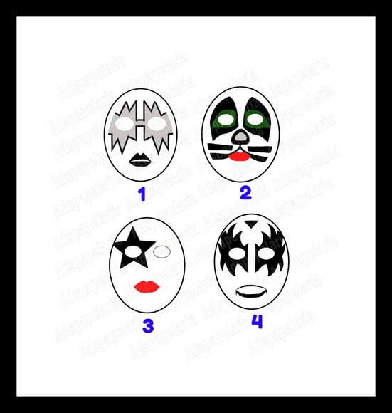 Mascaras de Papel - Kiss Grande (rosto Inteiro)