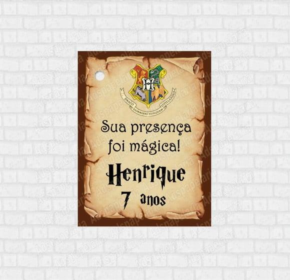 Tag de Agradecimento Harry Potter