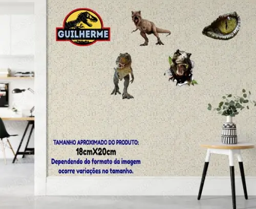 Quadrinhos para Parede - Placas Decorativas - Dinossauros