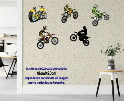 Quadrinhos para Parede - Placas Decorativas - Motocross