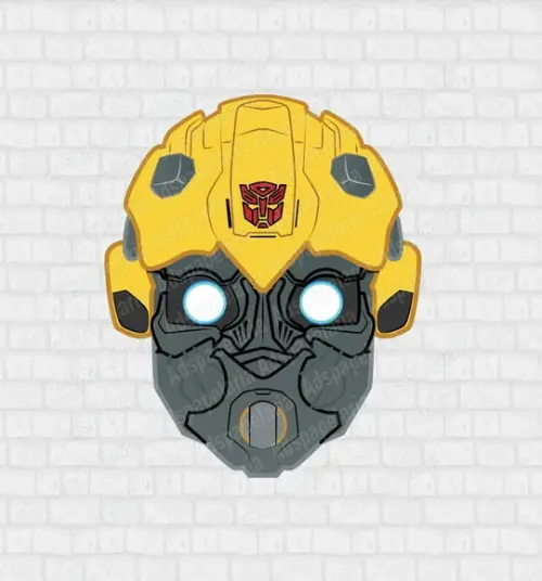 Máscara de Papel Bumblebee Transformers