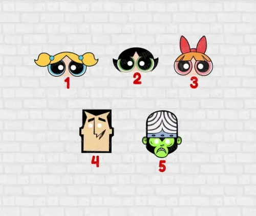 Mascaras de Papel Meninas Super Poderosas Professor e Macaco