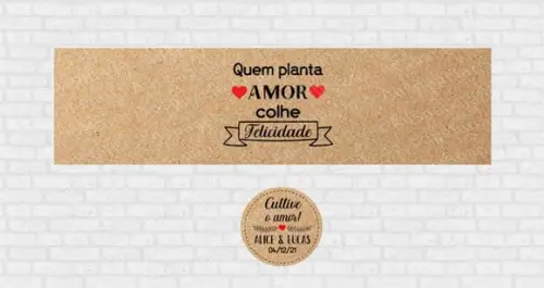 Rótulo e Tag - Kraft para Mini Suculenta