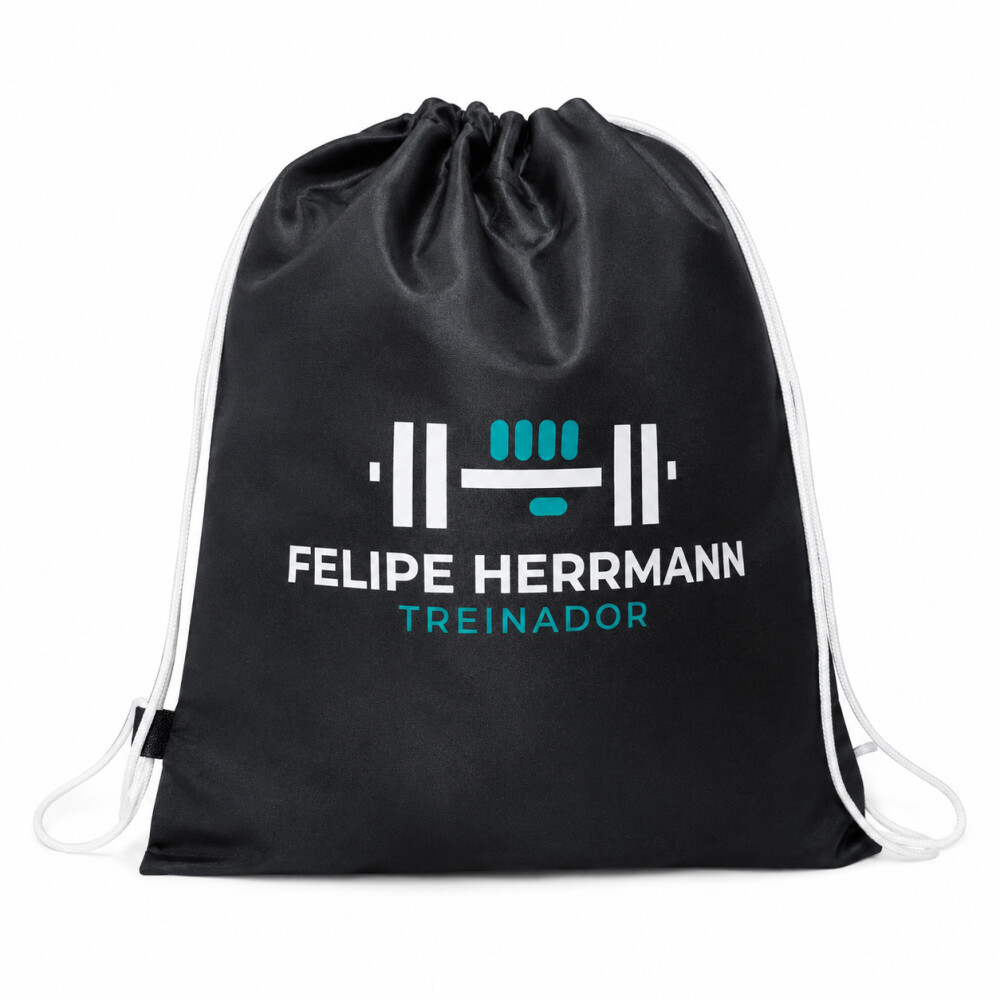 Mochila Para Brinde - Personalizada - Sacola Preta