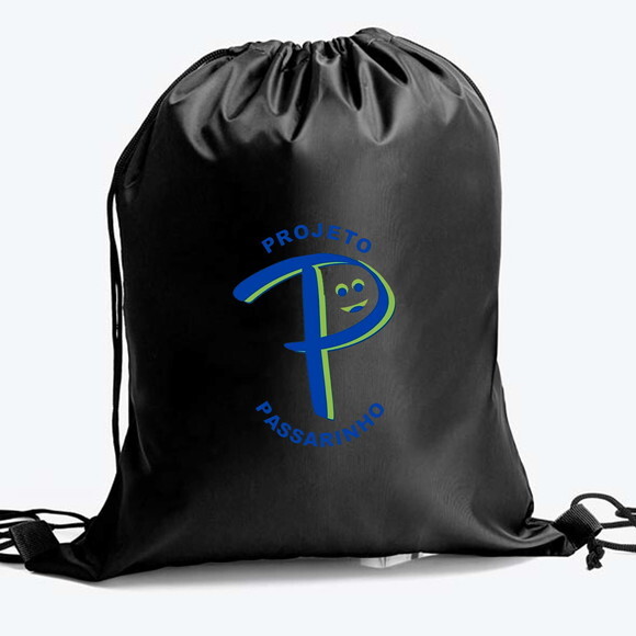 Brinde Sacochila Sacola Tipo Mochila Ecobag Personalizada