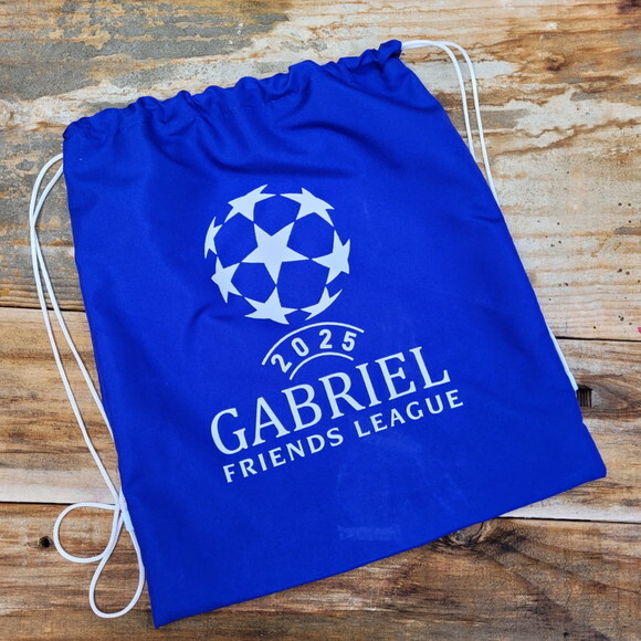 Ecobag Bag Sacola Saco Mochila de Tecido Azul Personalizada