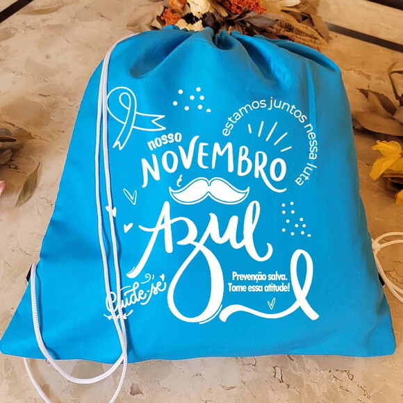 Sacolas Personalizadas Brindes Lembrancinha Novembro Azul