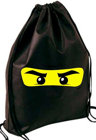 Mochilinha Sacolinha Bolsa Lembrancinha Aniversário Ninja Go