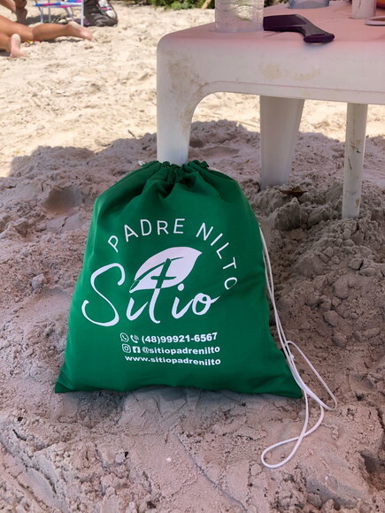Sacola Tipo Saco Mochilinha Personalizada Ecobag com Logo