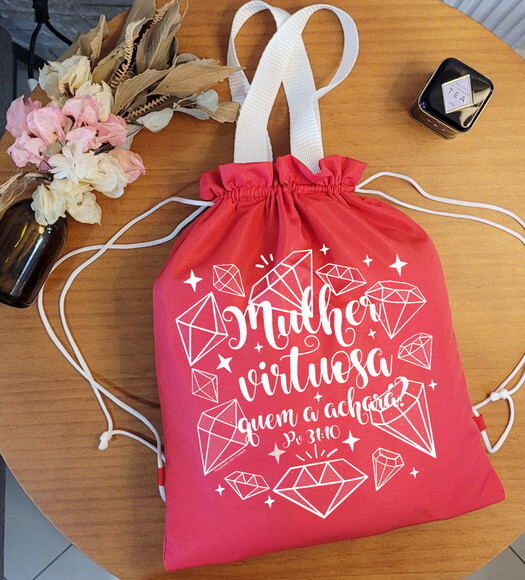 Sacomochila Sacola Mochila Dia Internacional da Mulher