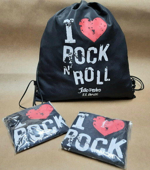 Mochila Sacola Rock Roll