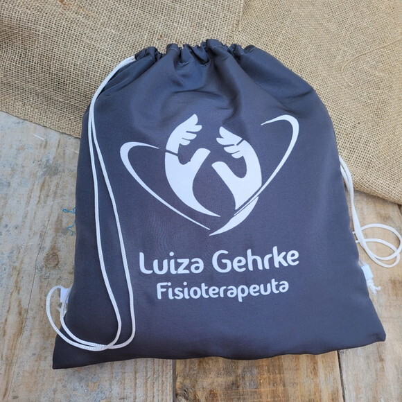Sacochila Mochila Ecobag Sacola de Tecido Personalizada