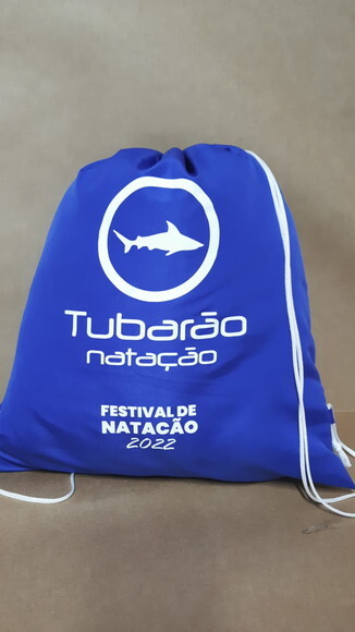Sacochila de Tecido Personalizada Cor Azul