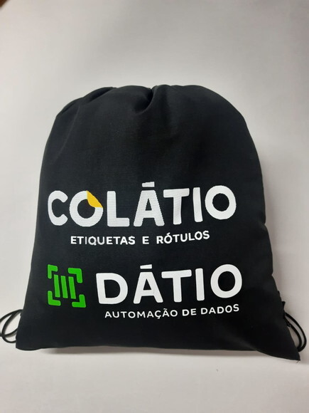 Mochila Preta Personalizada