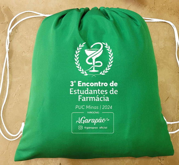Mochila Verde Personaloizada para Brinde ou Lmbrancinha