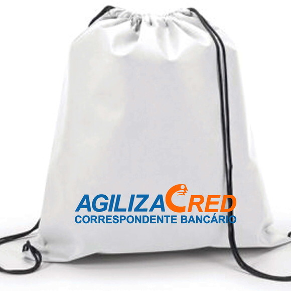 Sacola Mochila Ecobag Tipo Saco de Tecido