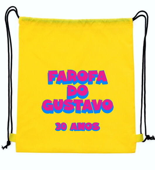 Mochila Ecobag Sacochila de Pano Tactel Personalizada