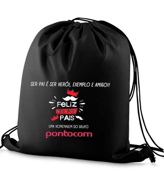 Mochila Sacola Saco Ecobag Lembrancinha Dia dos Pais