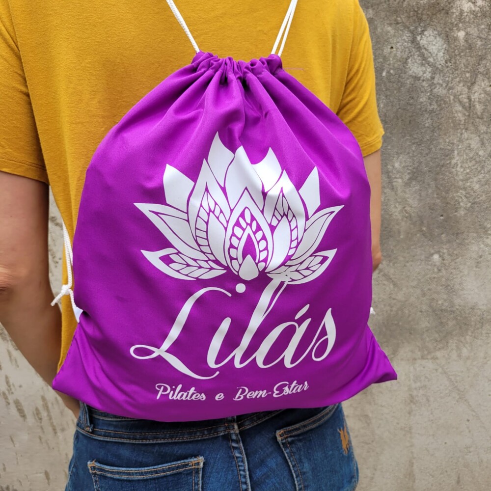 Sacochila de Tecido Personalizada Cor Azul