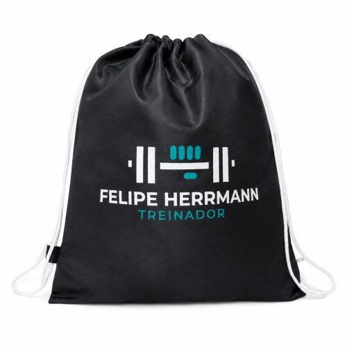 Mochila Para Brinde - Personalizada - Sacola Preta
