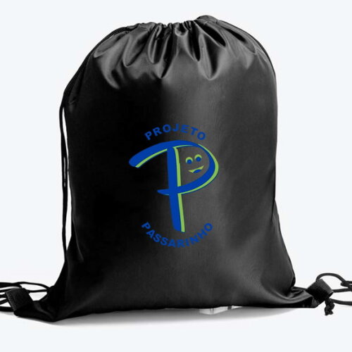 Brinde Sacochila Sacola Tipo Mochila Ecobag Personalizada