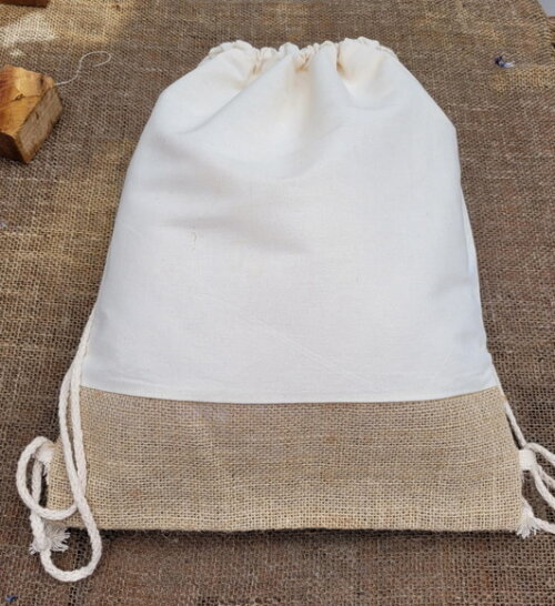 Ecobag Personalizada Mochila de Algodão Sacochila