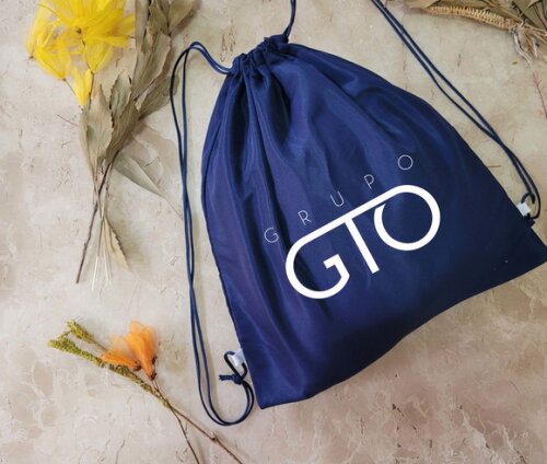 Mochila Azul Tipo Saco Sacola Personalizada