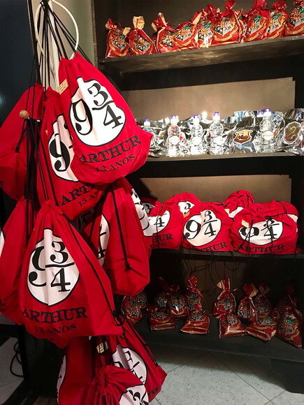 Sacola Mochila Vermelha Harry Potter para Lembrancinha