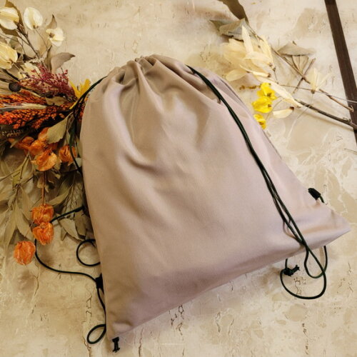 Mochila Bege Ecobag Sacola Sacochila de Tecido Brinde Ideal