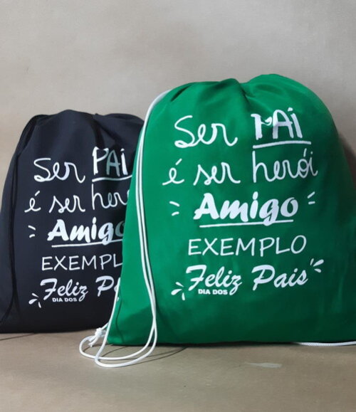 Mochila Sacola Dia dos Pais