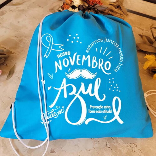 Sacolas Personalizadas Brindes Lembrancinha Novembro Azul
