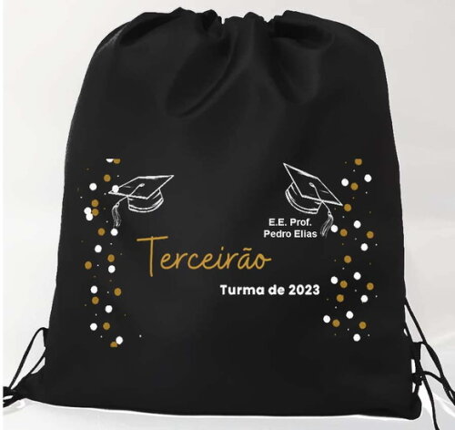 Mochila de Tecido Personalizada para Formatura