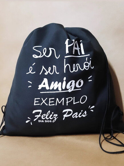 Sacola ou Mochila Personalizada Dia dos Pais