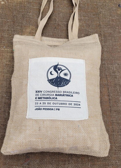 Ecobag de Juta Personalizada Brinde Ecológico Sustentável