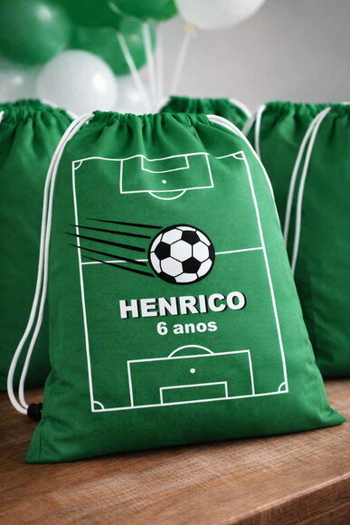 Mochila de Futebol Lembrancinha de Aniversário Times