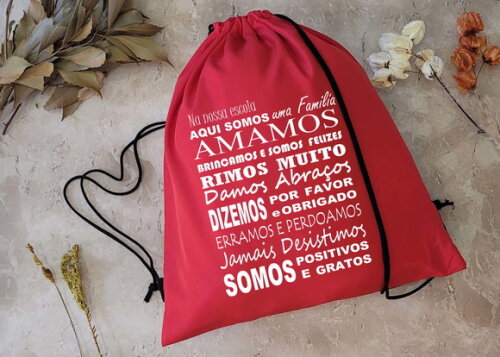 Sacola Personalizada Mochila com Logotipo Sacochila para Br