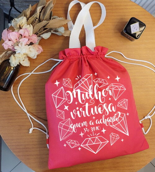 Sacomochila Sacola Mochila Dia Internacional da Mulher