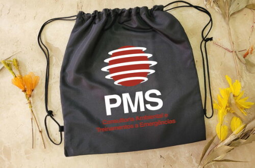 Sacochila Mochila Saco Pacola de Tecido Personalizada Brinde