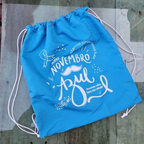 Novembro Azul Sacolas ou Mochilas Personalizadas