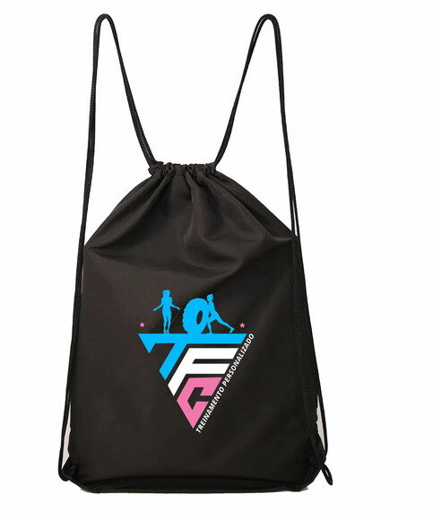 Mochila de Tecido Ecobag Sacochila Preta Personalizada