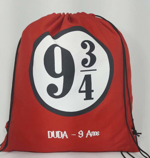 Lembrancinha de Aniversário Sacola Personalizada Mochilinha