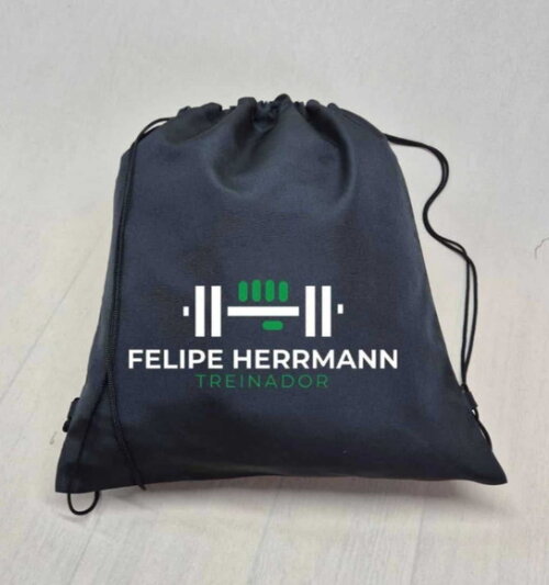 Sacomochila Preta Personalizada