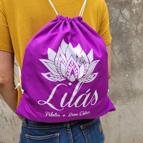 Sacochila de Tecido Personalizada Cor Azul
