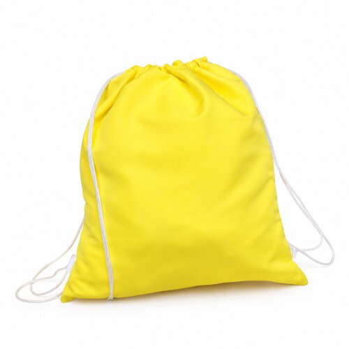Mochila de Tecido Ecobag Sacochila Preta Personalizada